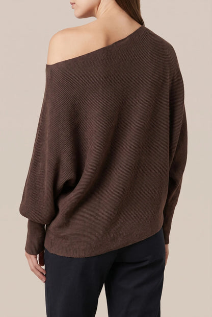 LoungeKnit | Asymetryczny Sweter Damski Oversize