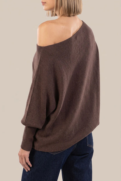 LoungeKnit | Asymetryczny Sweter Damski Oversize