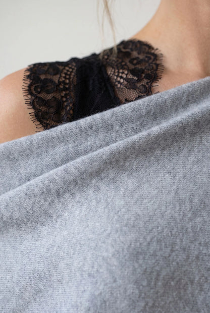 LoungeKnit | Asymetryczny Sweter Damski Oversize