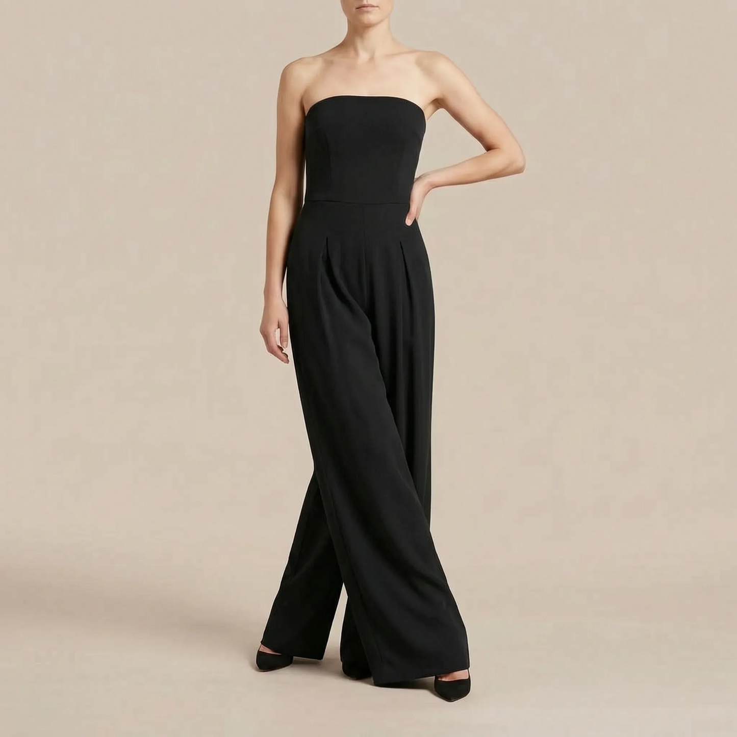 Lumien | Długi Kombinezon Bez Ramiączek