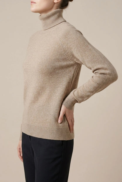 LuminaKnit | Damski Sweter Z Golfem