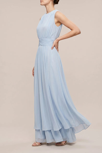Midora | Elegancka Sukienka Midi Z Marszczeniami
