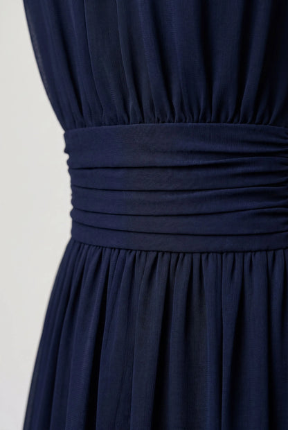 Midora | Elegancka Sukienka Midi Z Marszczeniami
