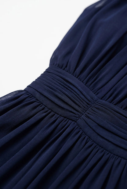 Midora | Elegancka Sukienka Midi Z Marszczeniami