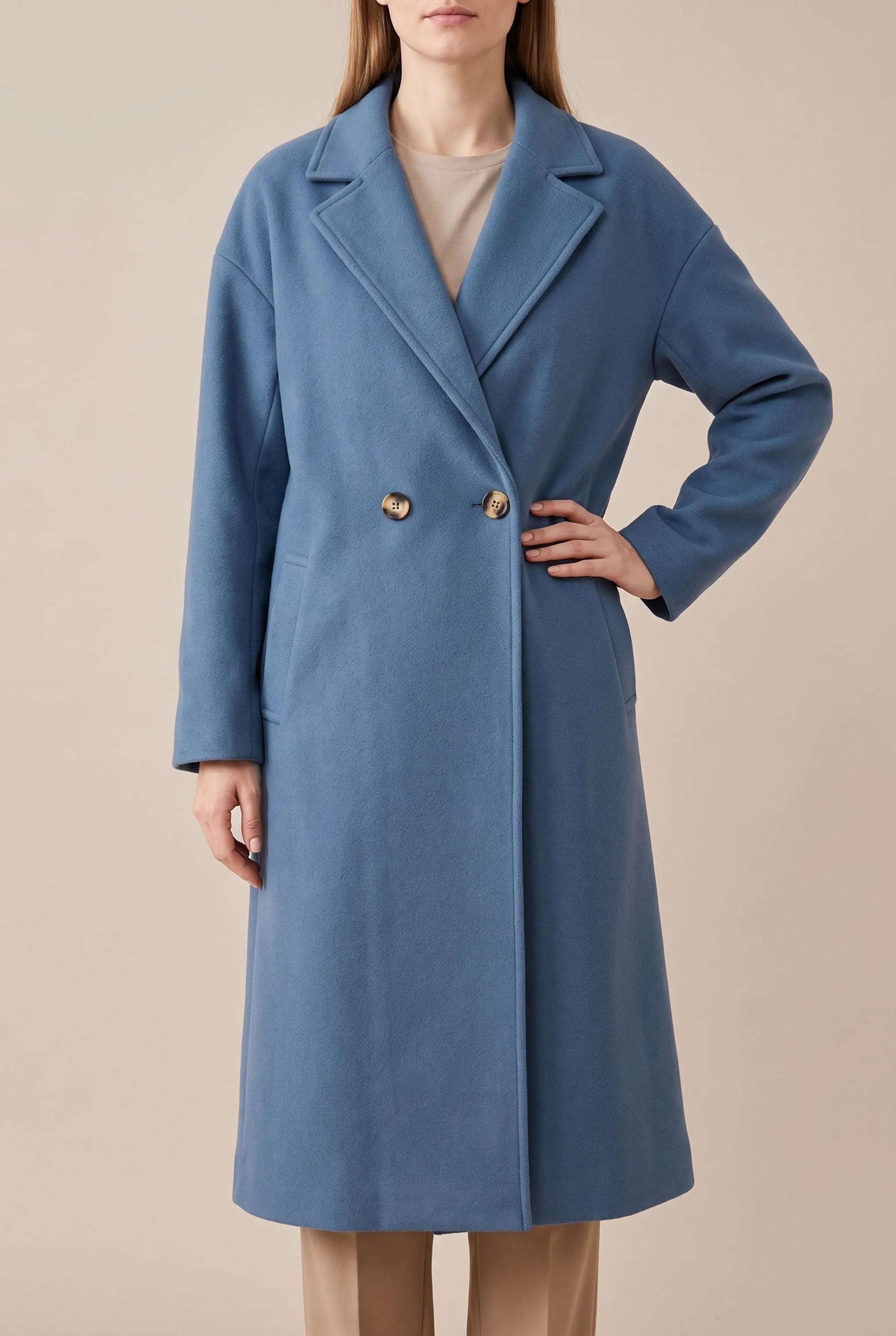 OversizeCoat | Długi Elegancki Płaszcz Damski