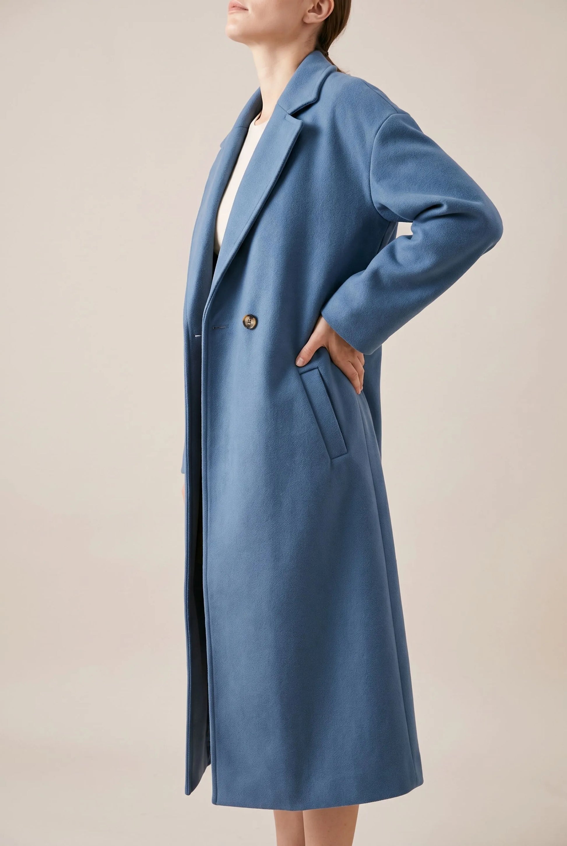 OversizeCoat | Długi Elegancki Płaszcz Damski