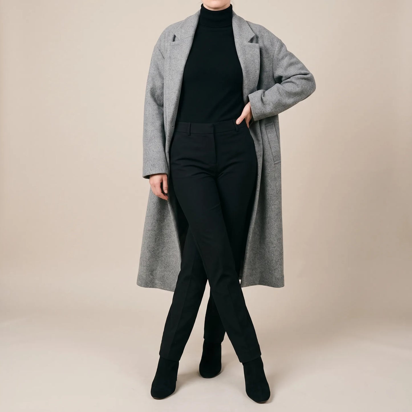 OversizeCoat | Długi Elegancki Płaszcz Damski