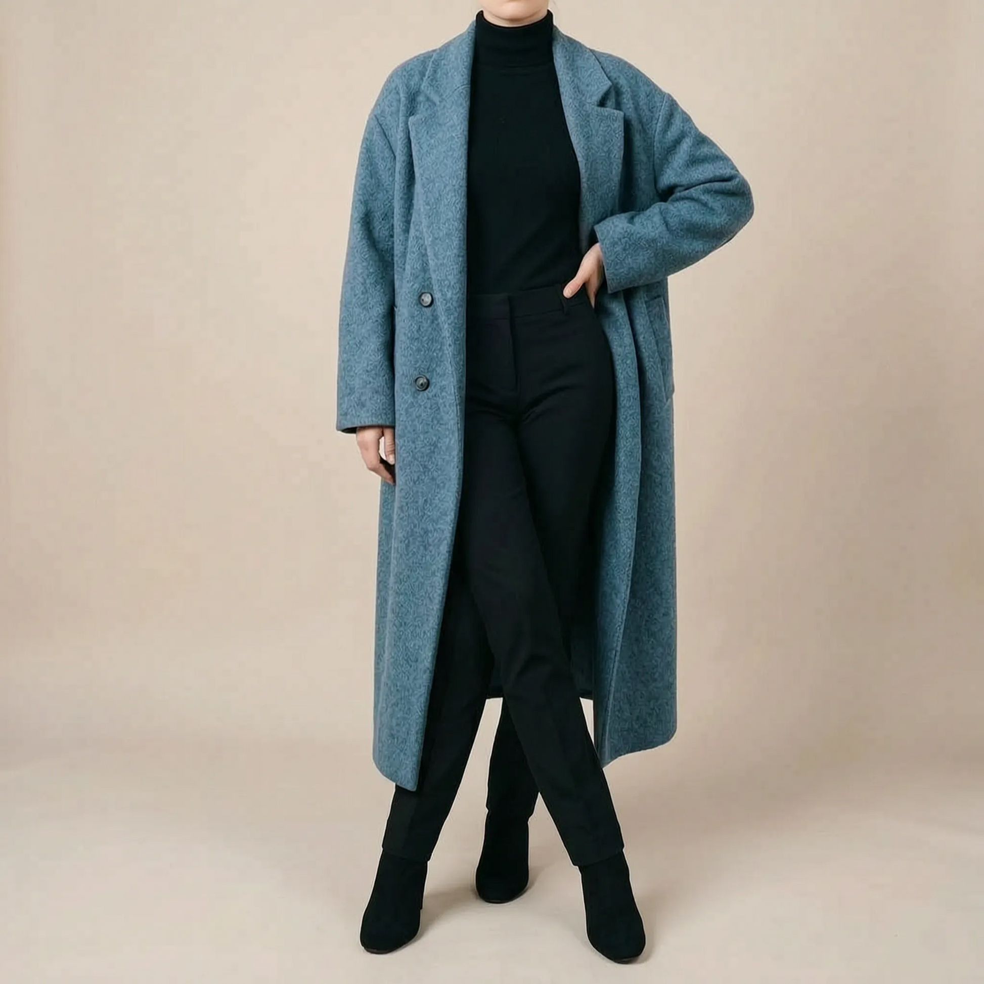 OversizeCoat | Długi Elegancki Płaszcz Damski
