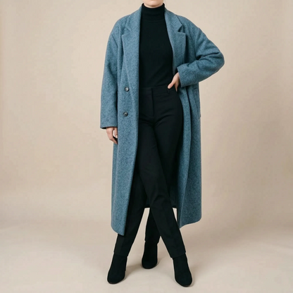OversizeCoat | Długi Elegancki Płaszcz Damski