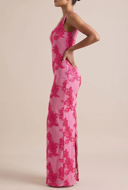 Petalyn | Dopasowana Sukienka Maxi