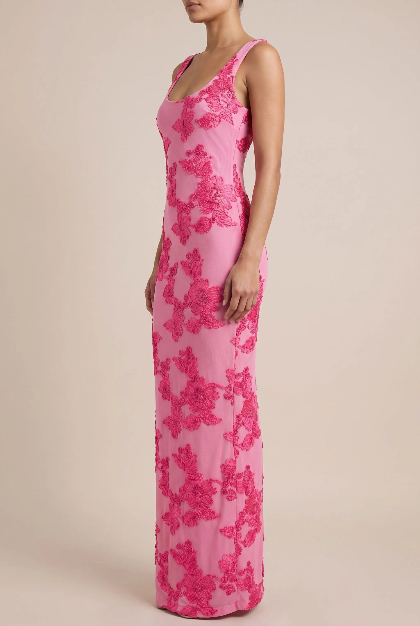 Petalyn | Dopasowana Sukienka Maxi