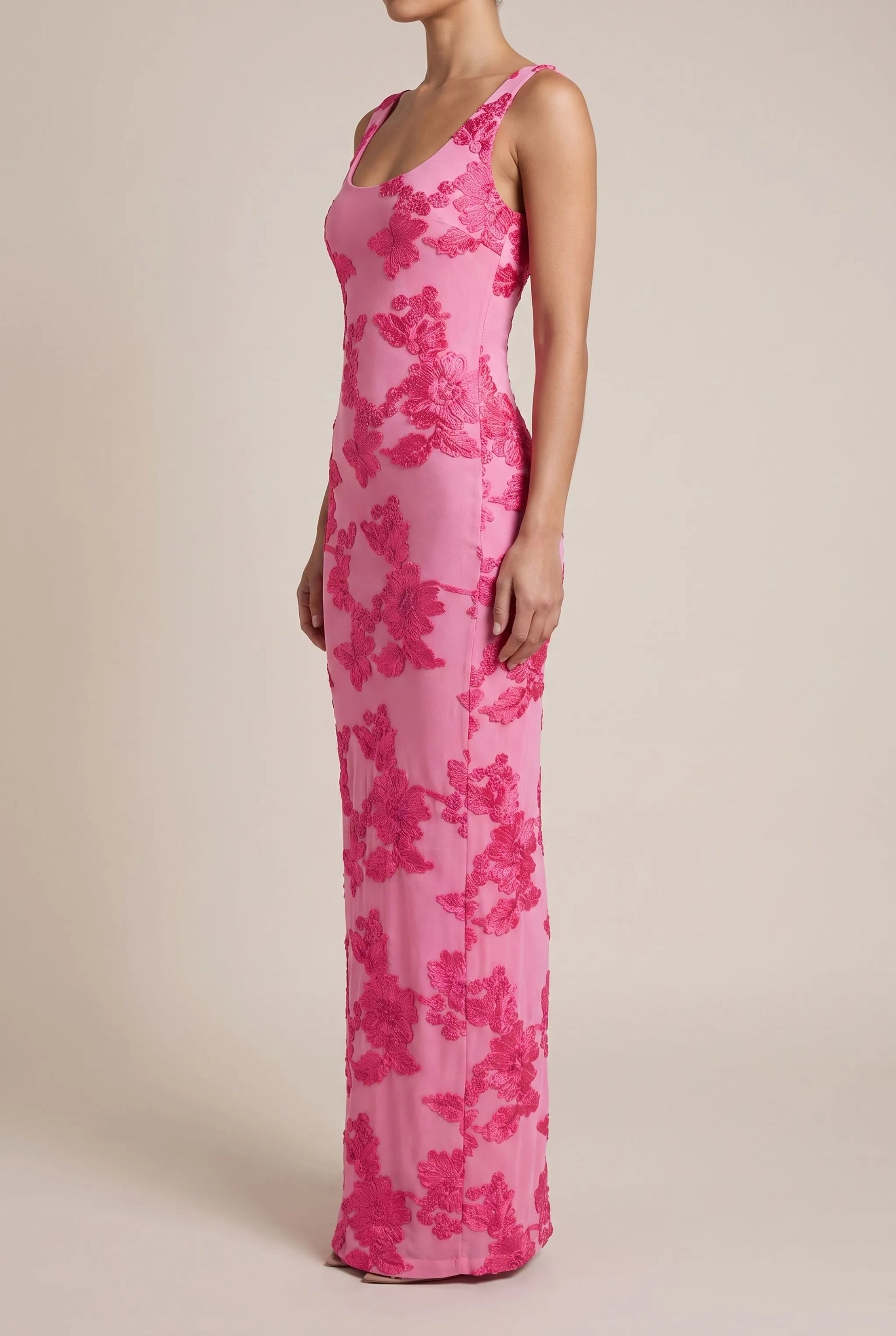 Petalyn | Dopasowana Sukienka Maxi