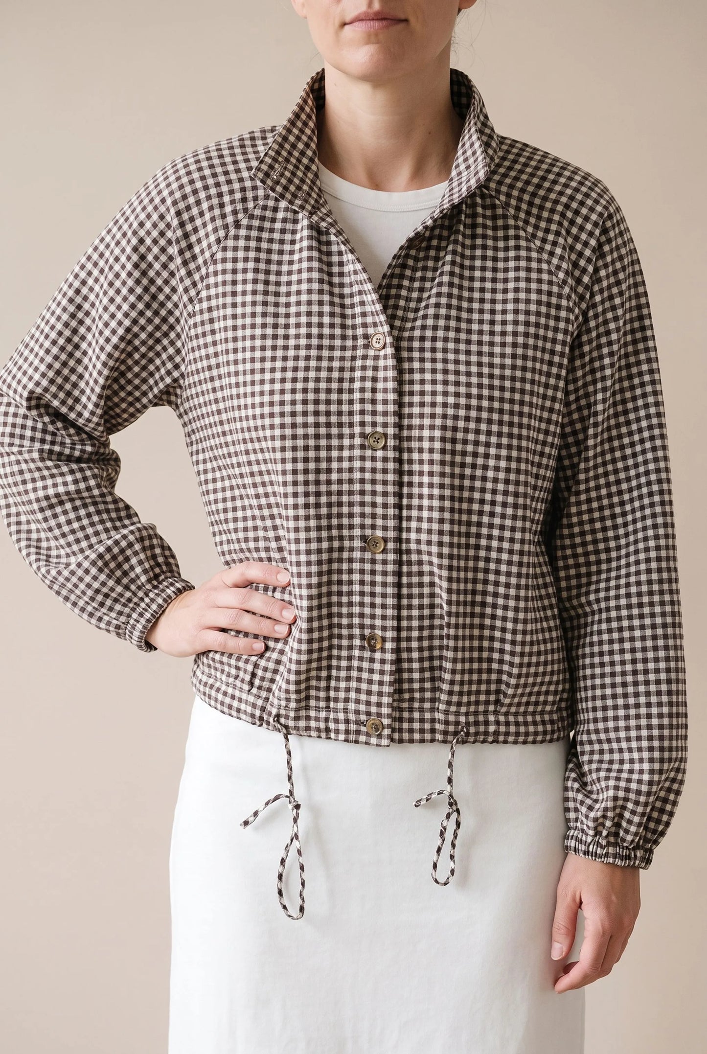 Plaidly | Krótka Kurtka Wiosenna Damska W Kratę