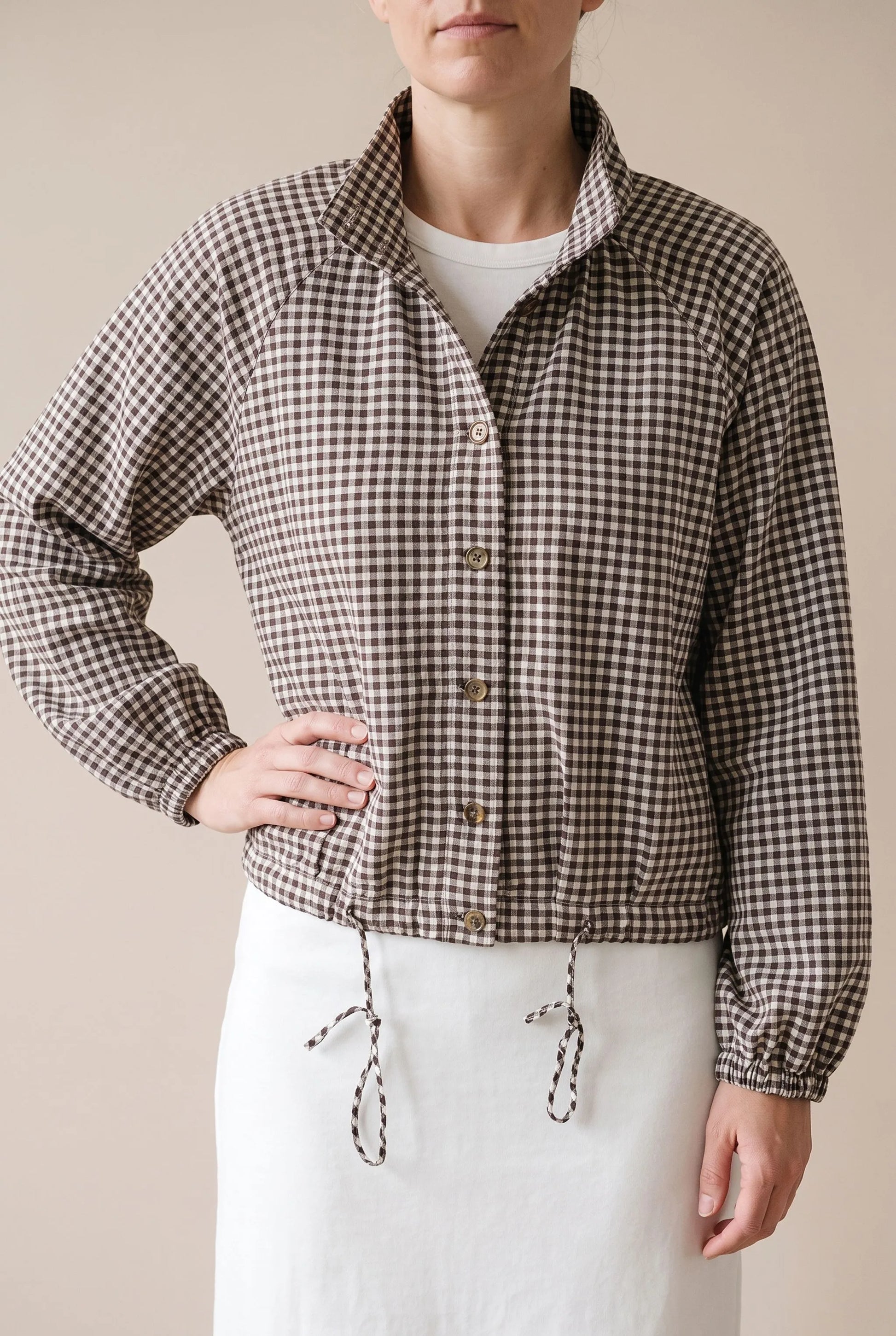 Plaidly | Krótka Kurtka Wiosenna Damska W Kratę
