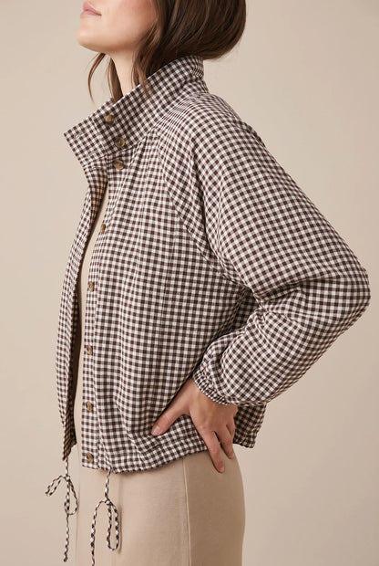 Plaidly | Krótka Kurtka Wiosenna Damska W Kratę