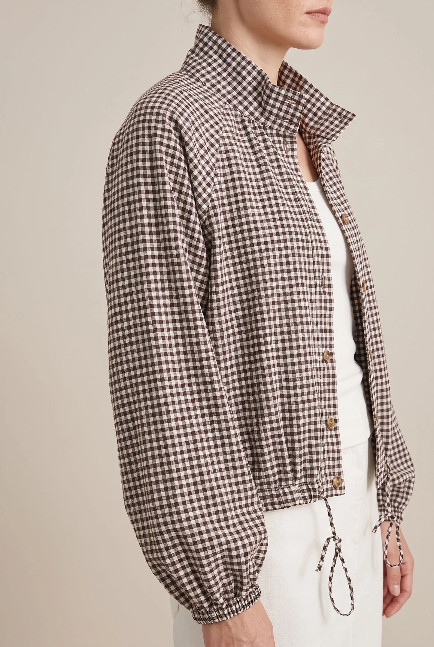 Plaidly | Krótka Kurtka Wiosenna Damska W Kratę
