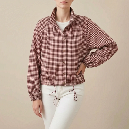 Plaidly | Krótka Kurtka Wiosenna Damska W Kratę
