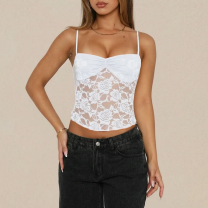 Roselette | Krótki Top Na Ramiączkach