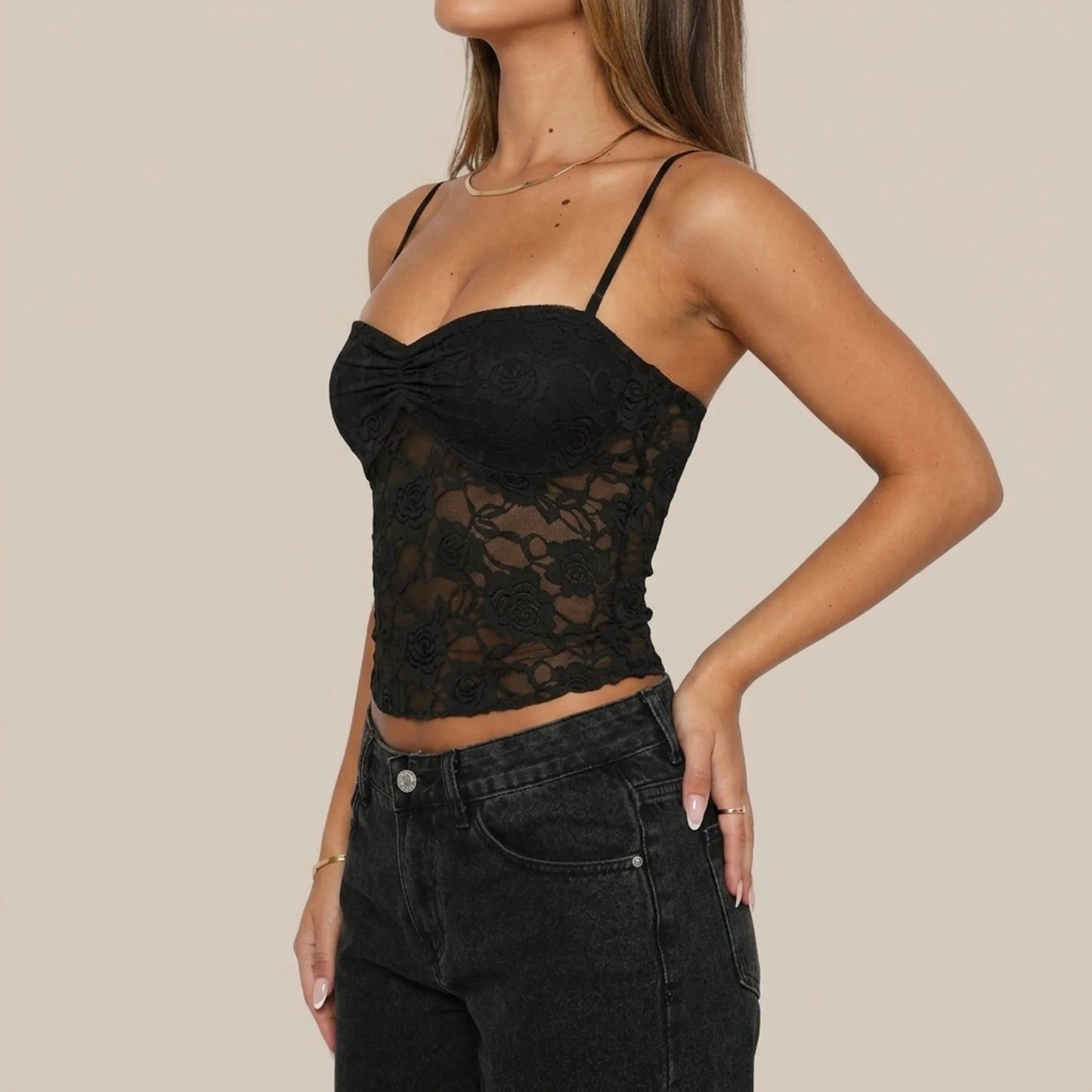 Roselette | Krótki Top Na Ramiączkach