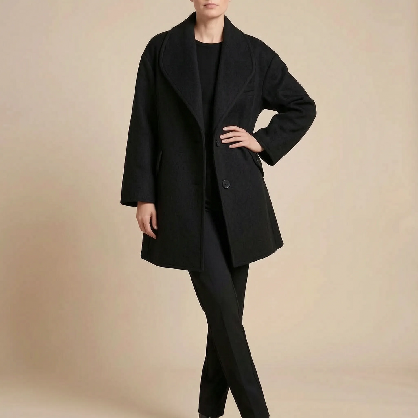 Sonder | Damski Płaszcz Zimowy Oversize