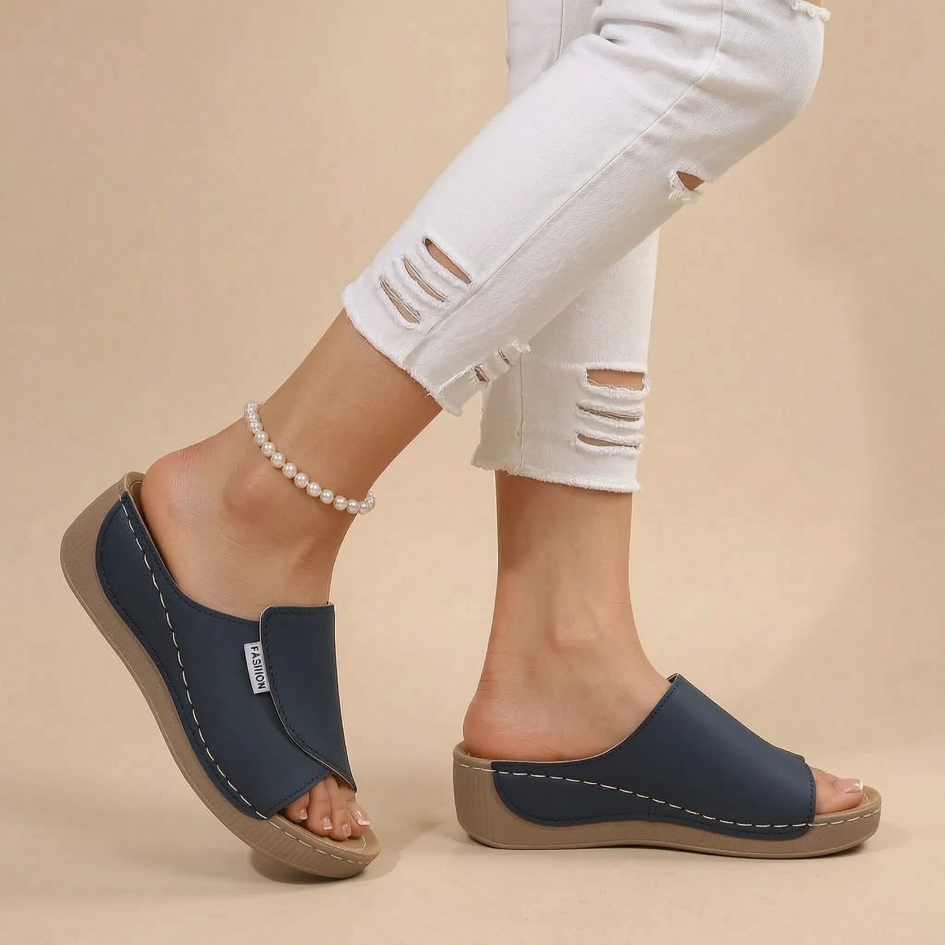 Sunwedge | Casualowe Klapki Na Koturnie