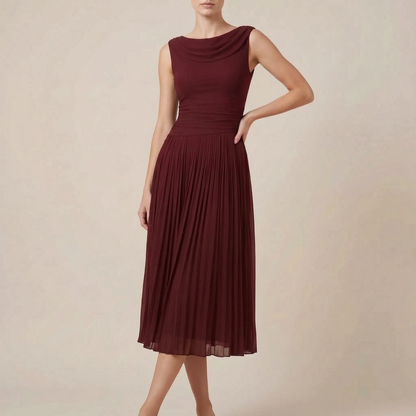 Sylphos | Minimalistyczna Elegancka Sukienka Midi