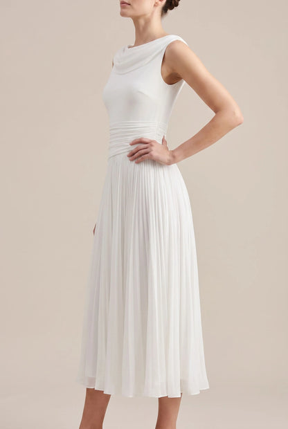 Sylphos | Minimalistyczna Elegancka Sukienka Midi