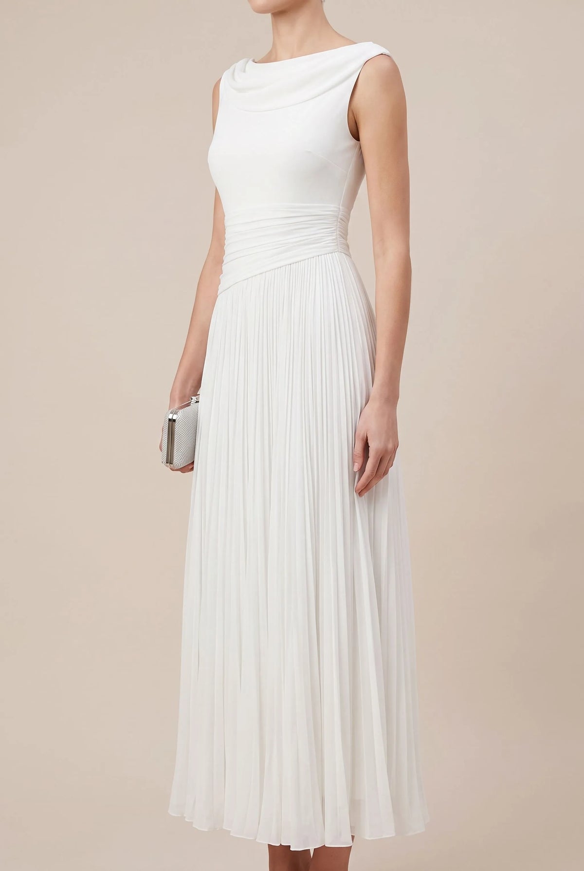 Sylphos | Minimalistyczna Elegancka Sukienka Midi