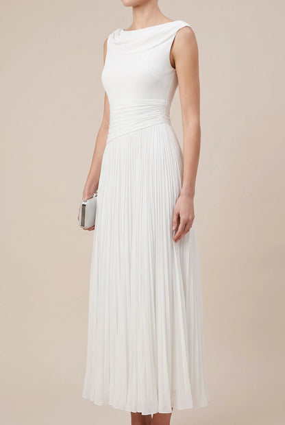 Sylphos | Minimalistyczna Elegancka Sukienka Midi