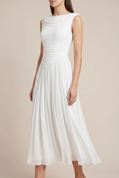 Sylphos | Minimalistyczna Elegancka Sukienka Midi