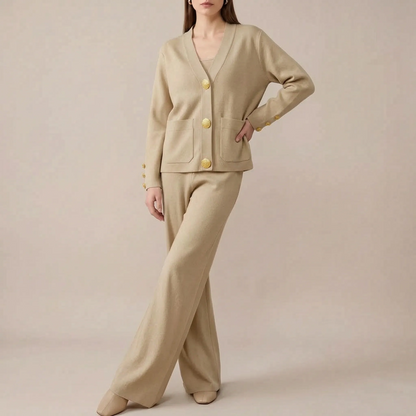 Velleza | Elegancki Komplet Dwuczęściowy Damski