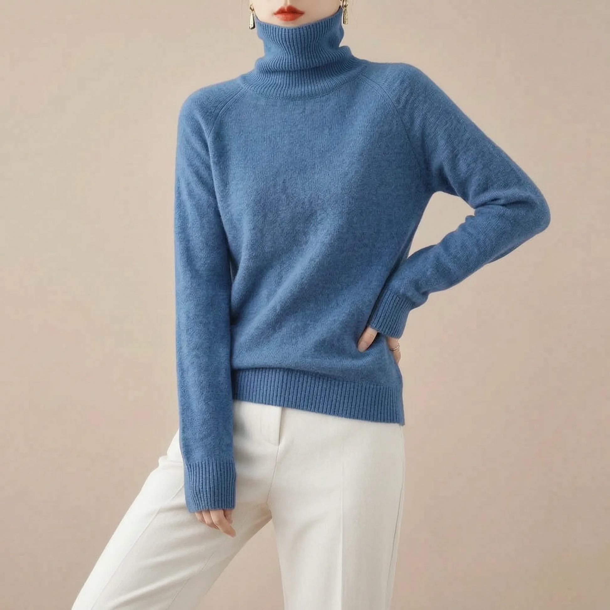 Velvetia | Elegancki Czerwony Golf Damski