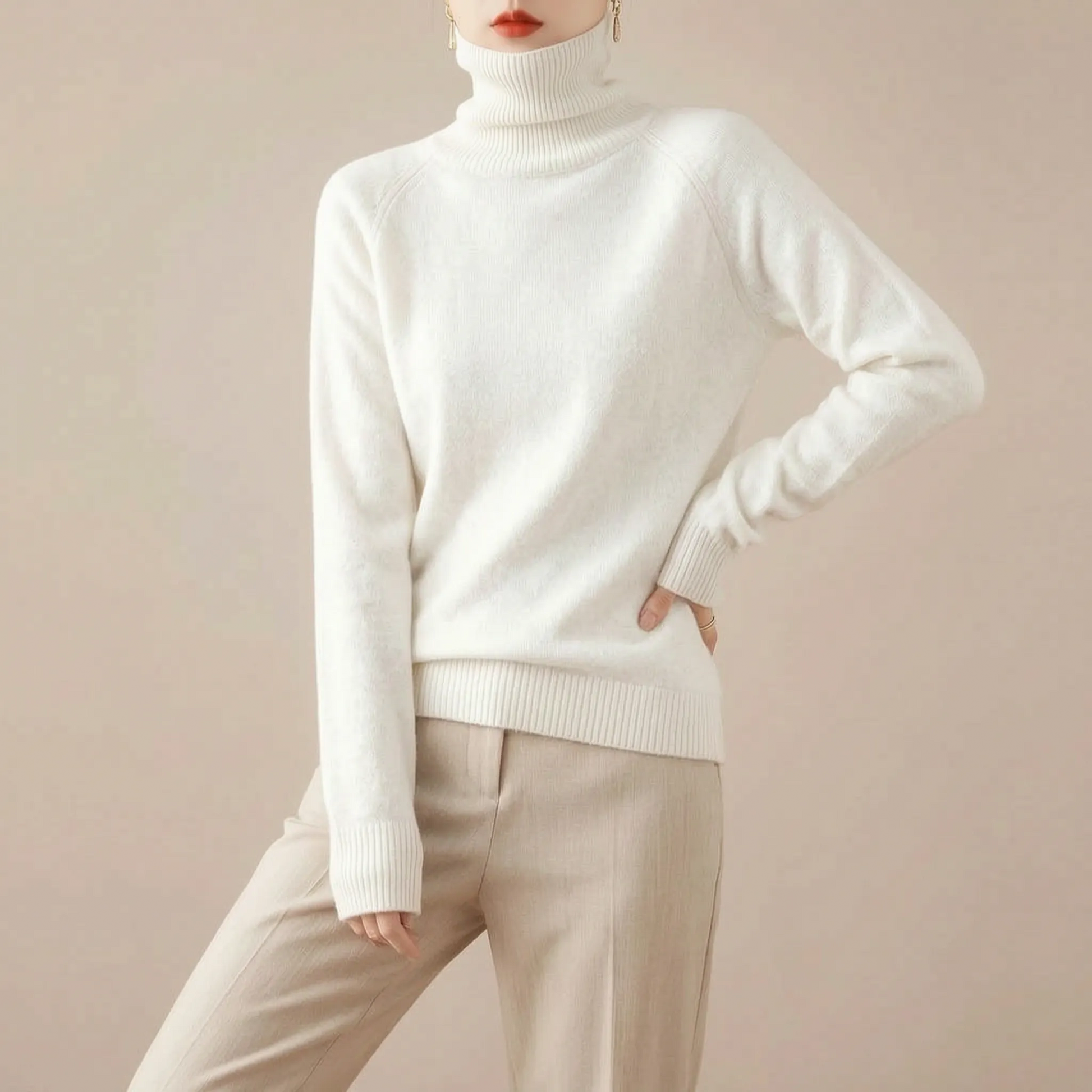 Velvetia | Elegancki Czerwony Golf Damski