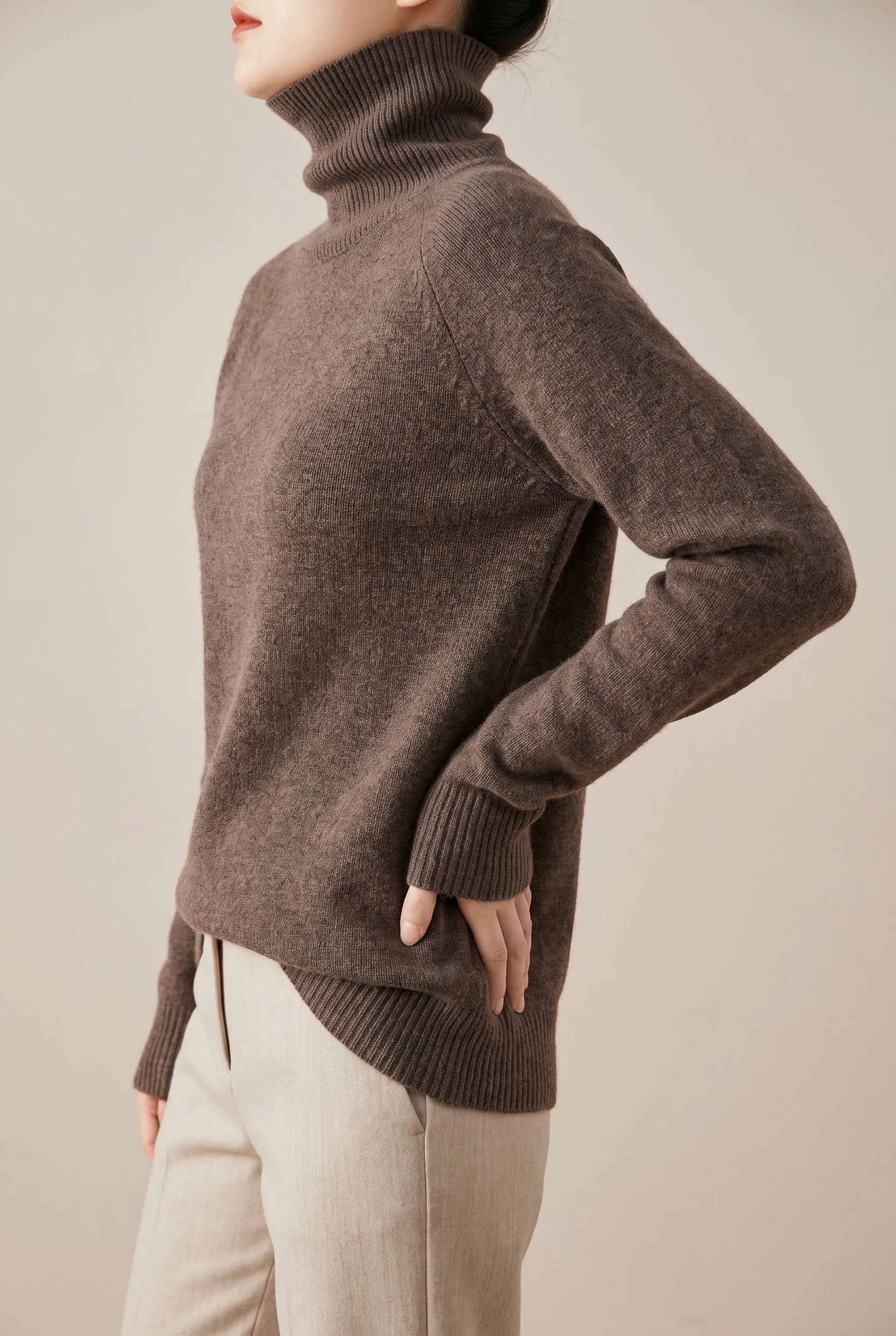 Velvetia | Elegancki Czerwony Golf Damski