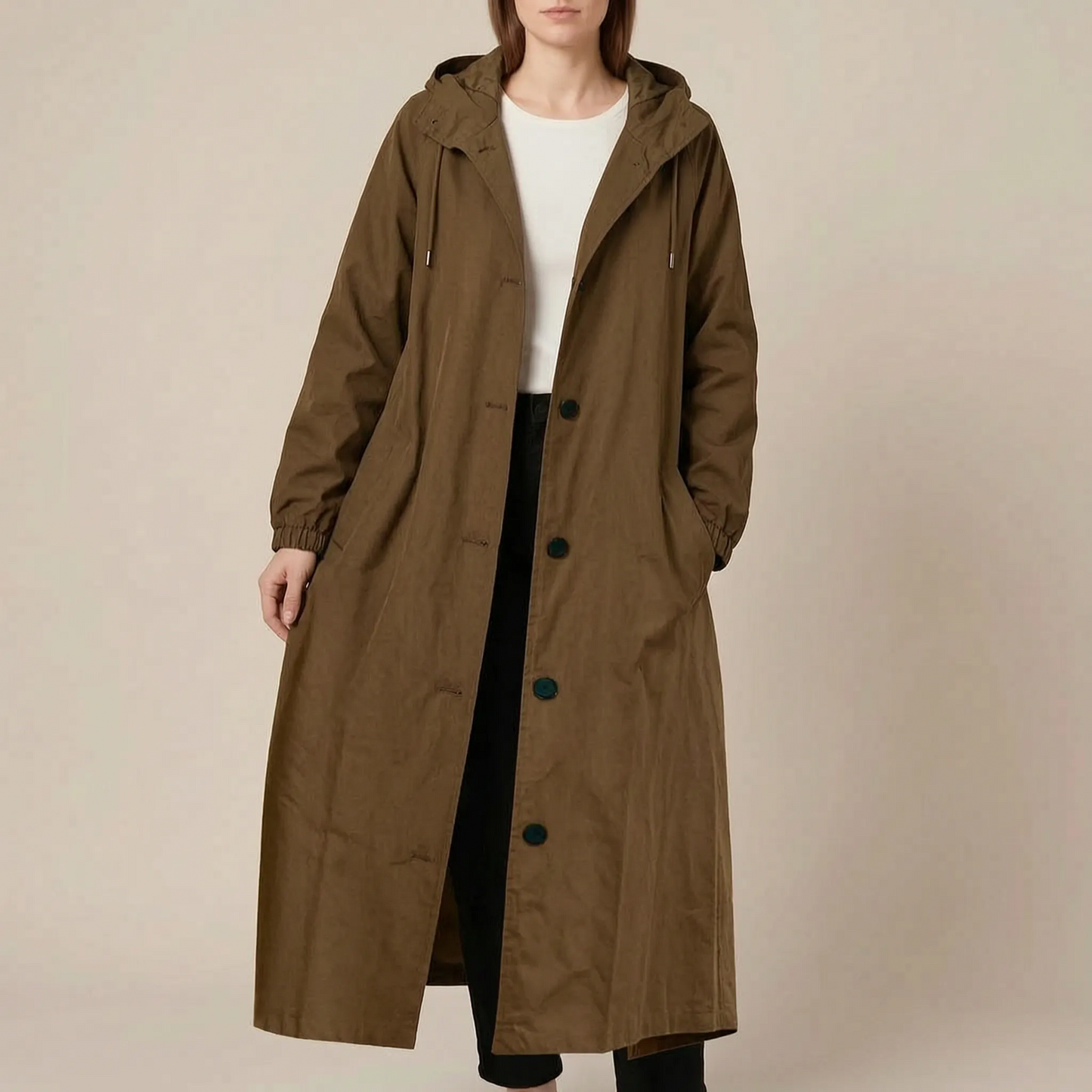 VentoCoat | Trencz Damski Oversize Z Kapturem
