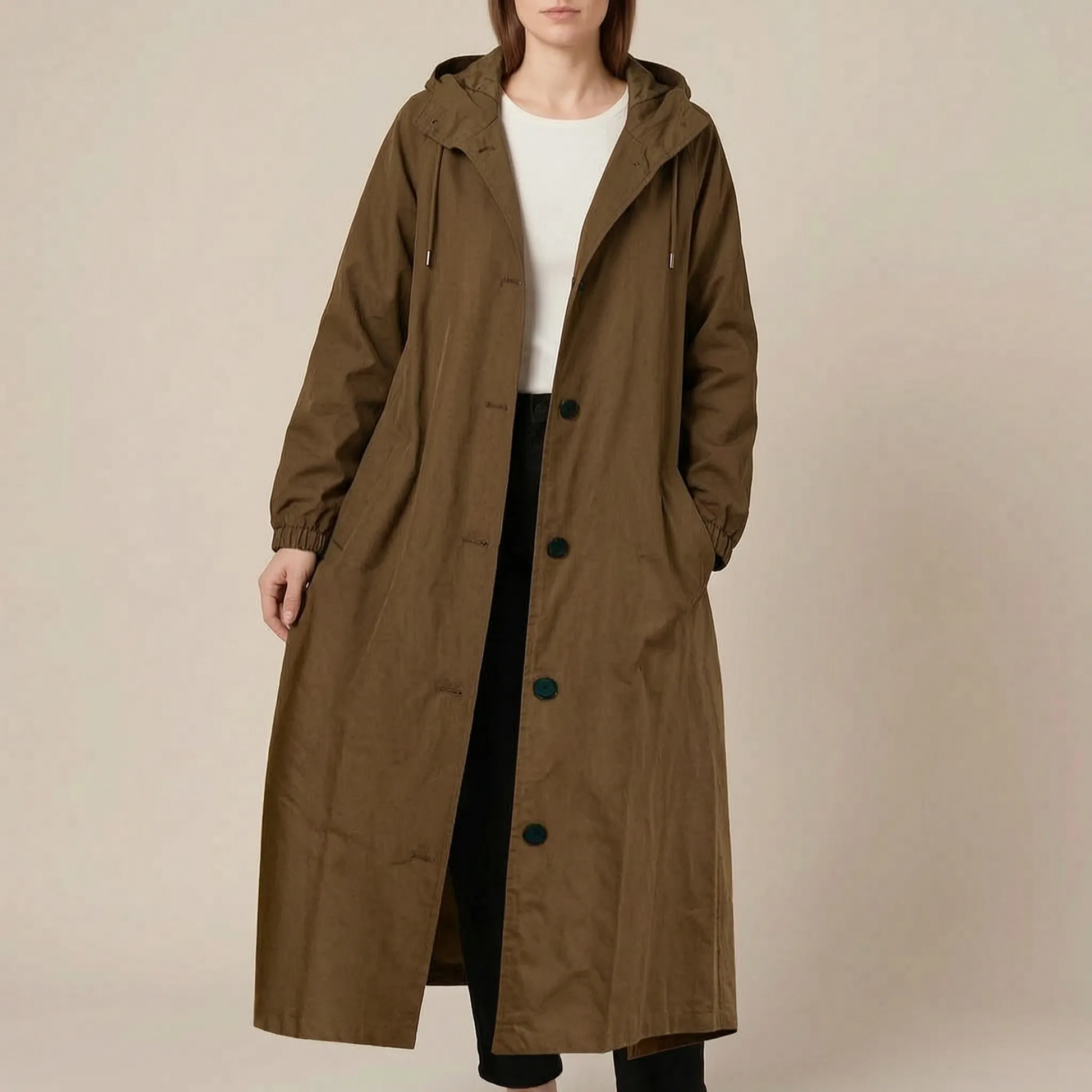 VentoCoat | Trencz Damski Oversize Z Kapturem