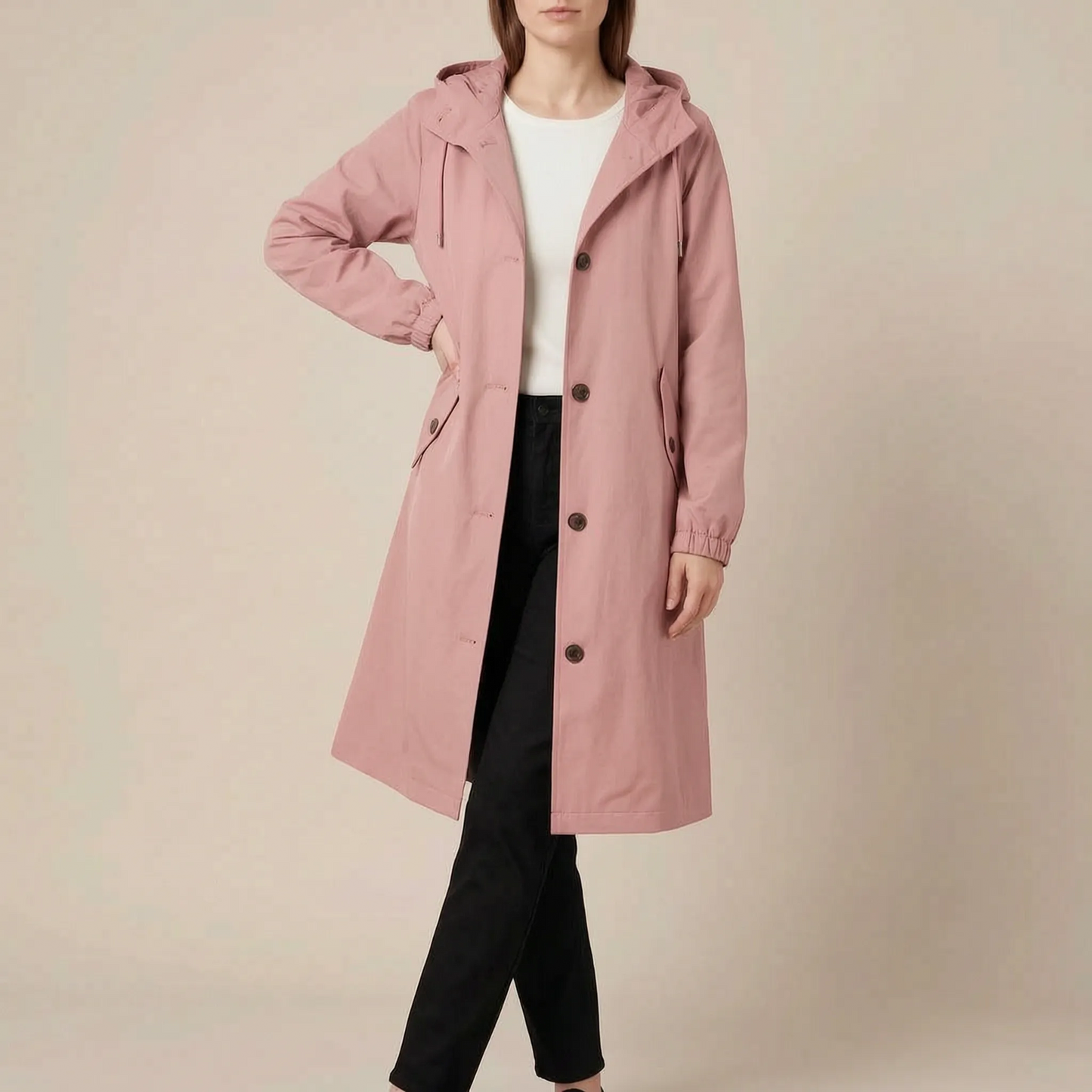 VentoCoat | Trencz Damski Oversize Z Kapturem