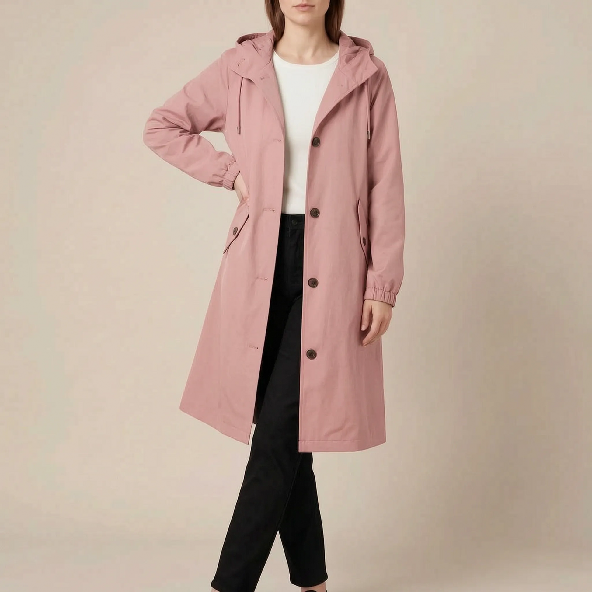 VentoCoat | Trencz Damski Oversize Z Kapturem