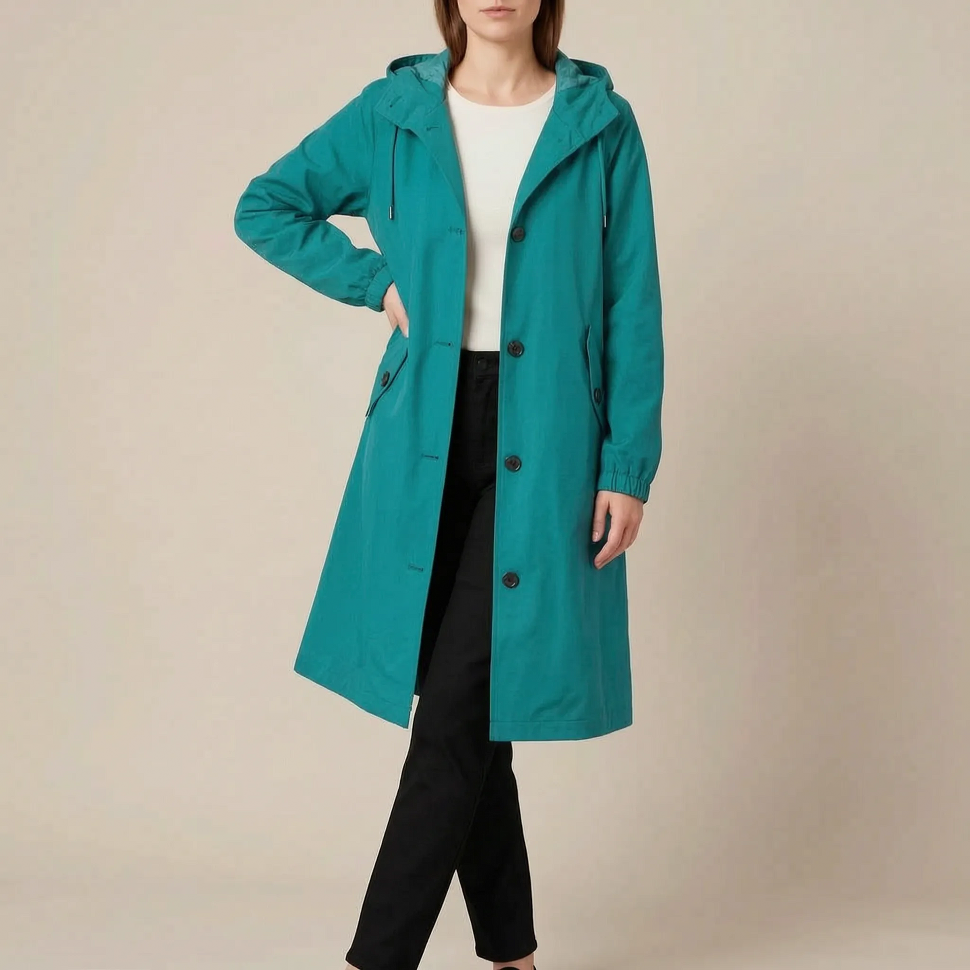 VentoCoat | Trencz Damski Oversize Z Kapturem