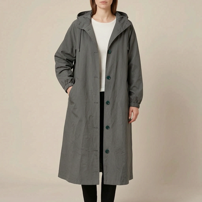 VentoCoat | Trencz Damski Oversize Z Kapturem