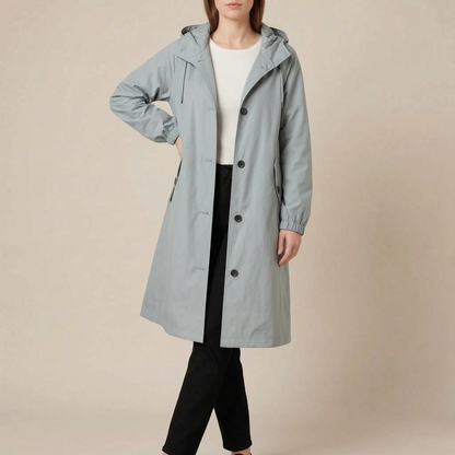 VentoCoat | Trencz Damski Oversize Z Kapturem