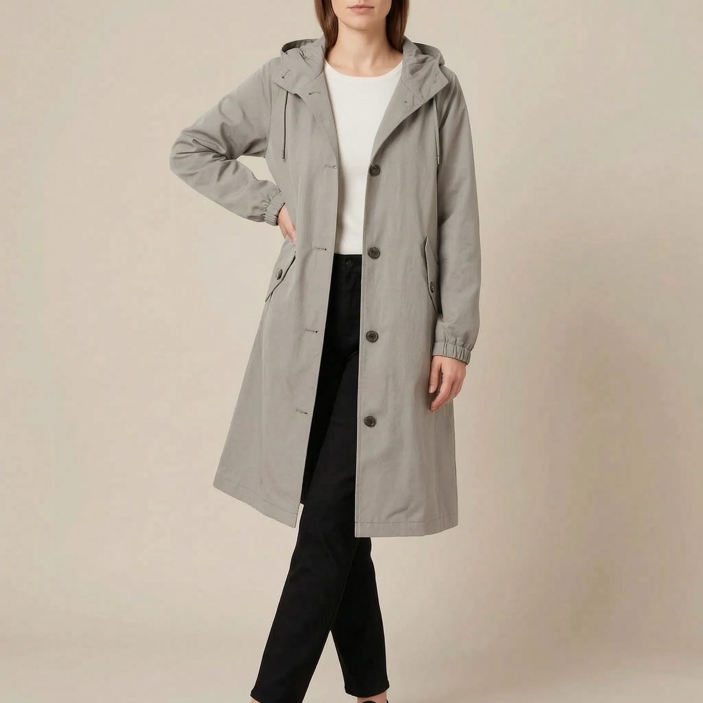 VentoCoat | Trencz Damski Oversize Z Kapturem