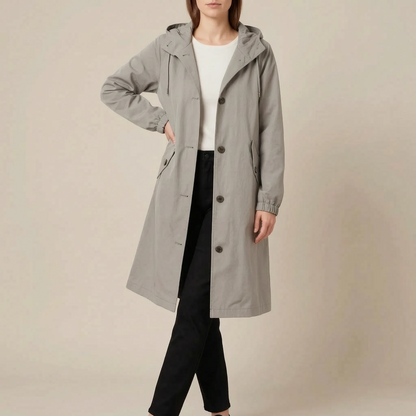 VentoCoat | Trencz Damski Oversize Z Kapturem