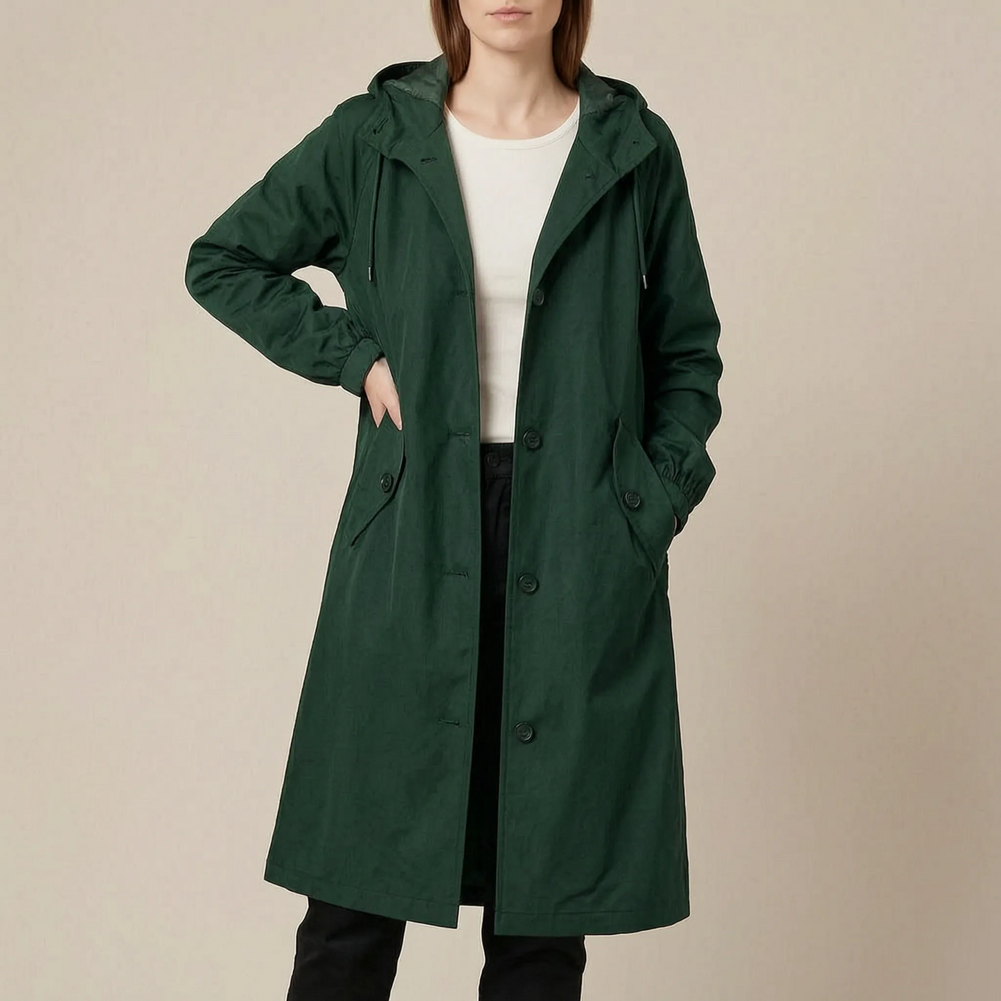 VentoCoat | Trencz Damski Oversize Z Kapturem