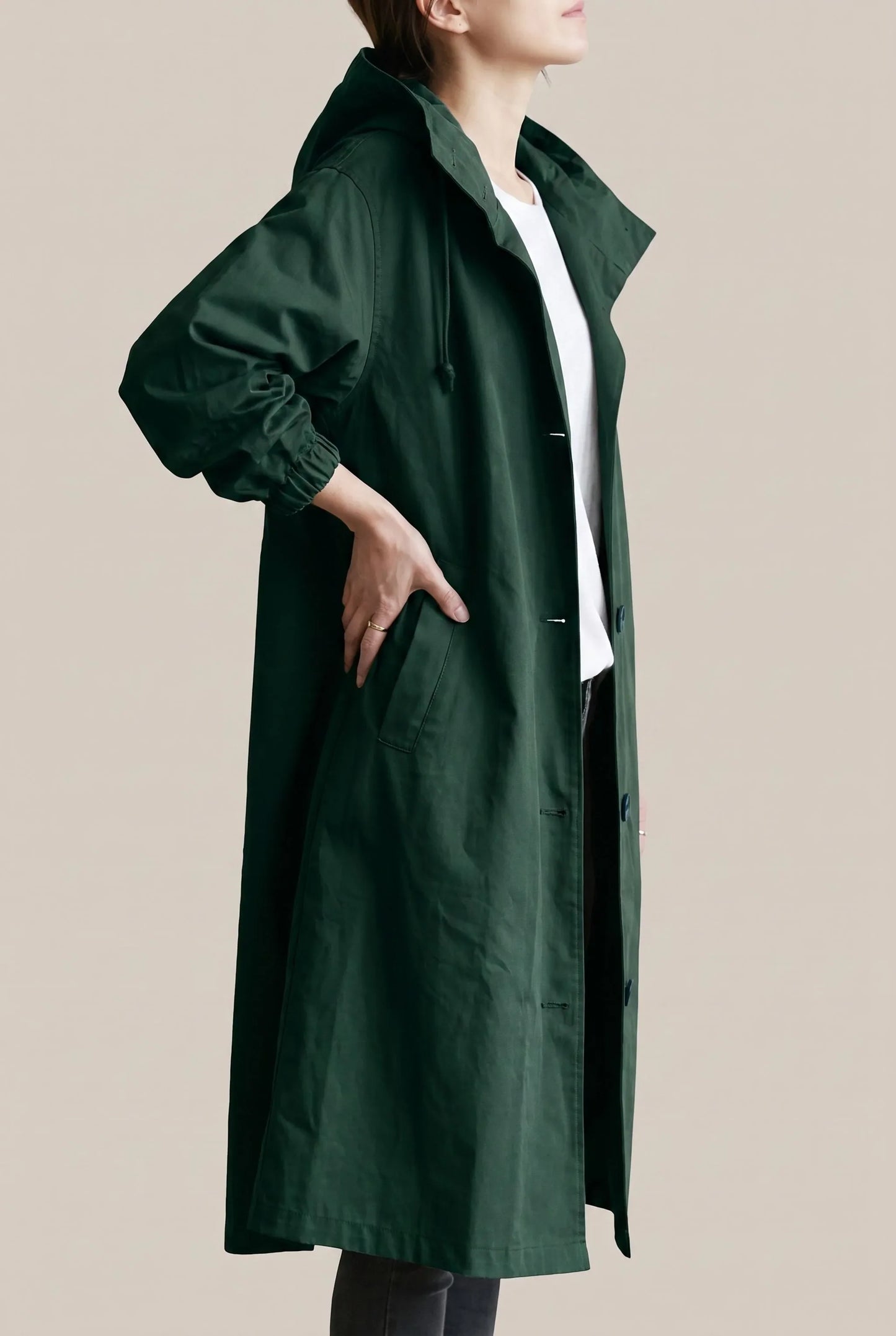 VentoCoat | Trencz Damski Oversize Z Kapturem