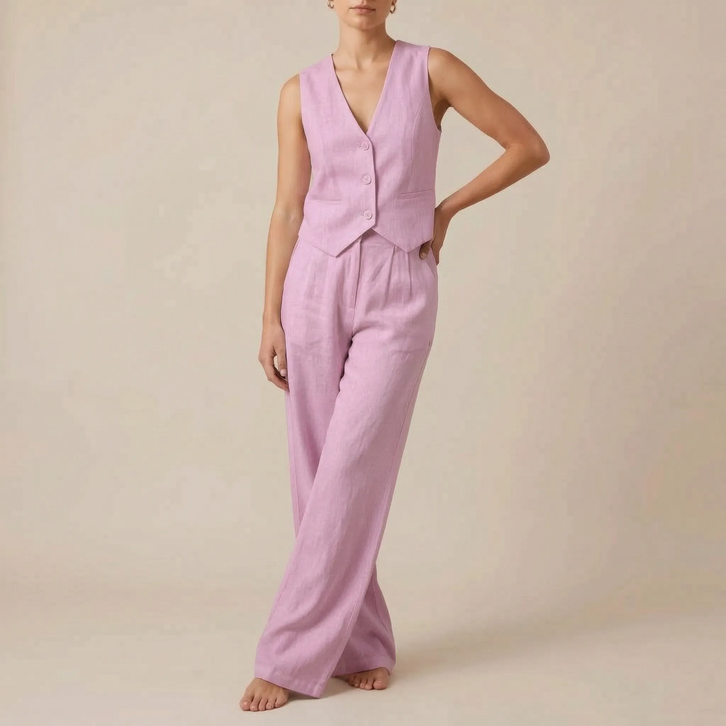 Vestera | Elegancki Komplet Damski Ze Spodniami
