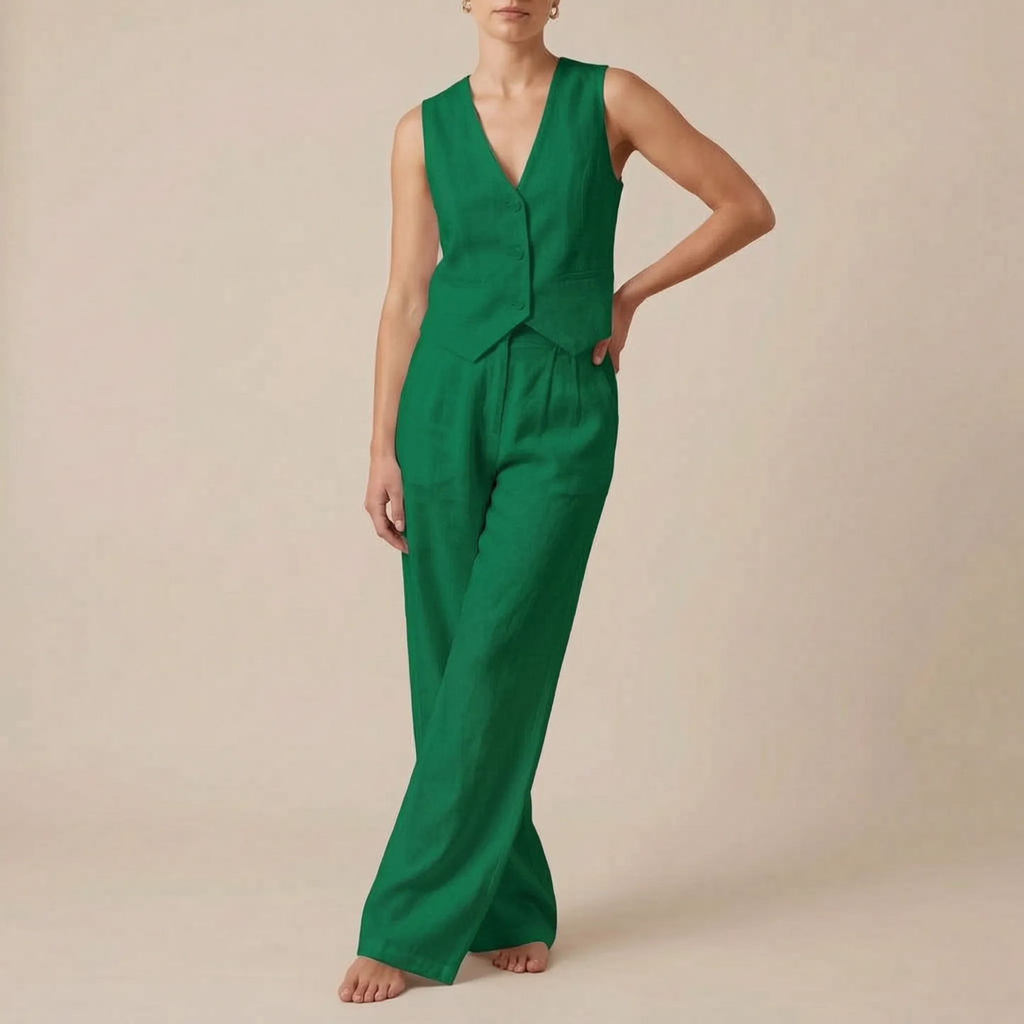 Vestera | Elegancki Komplet Damski Ze Spodniami