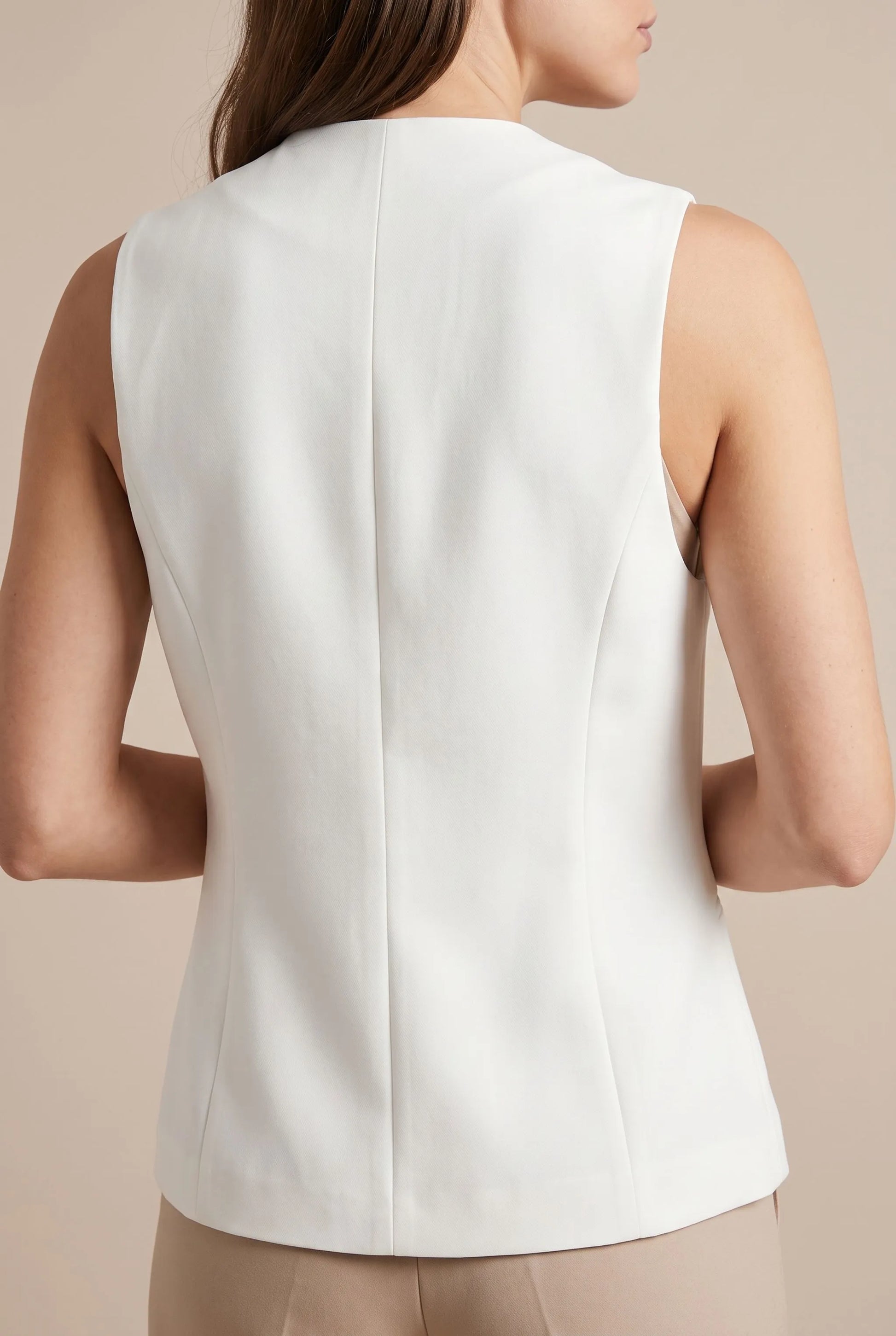 Vestira | Elegancka Taliowana Kamizelka Damska Do Stylizacji Biurowych