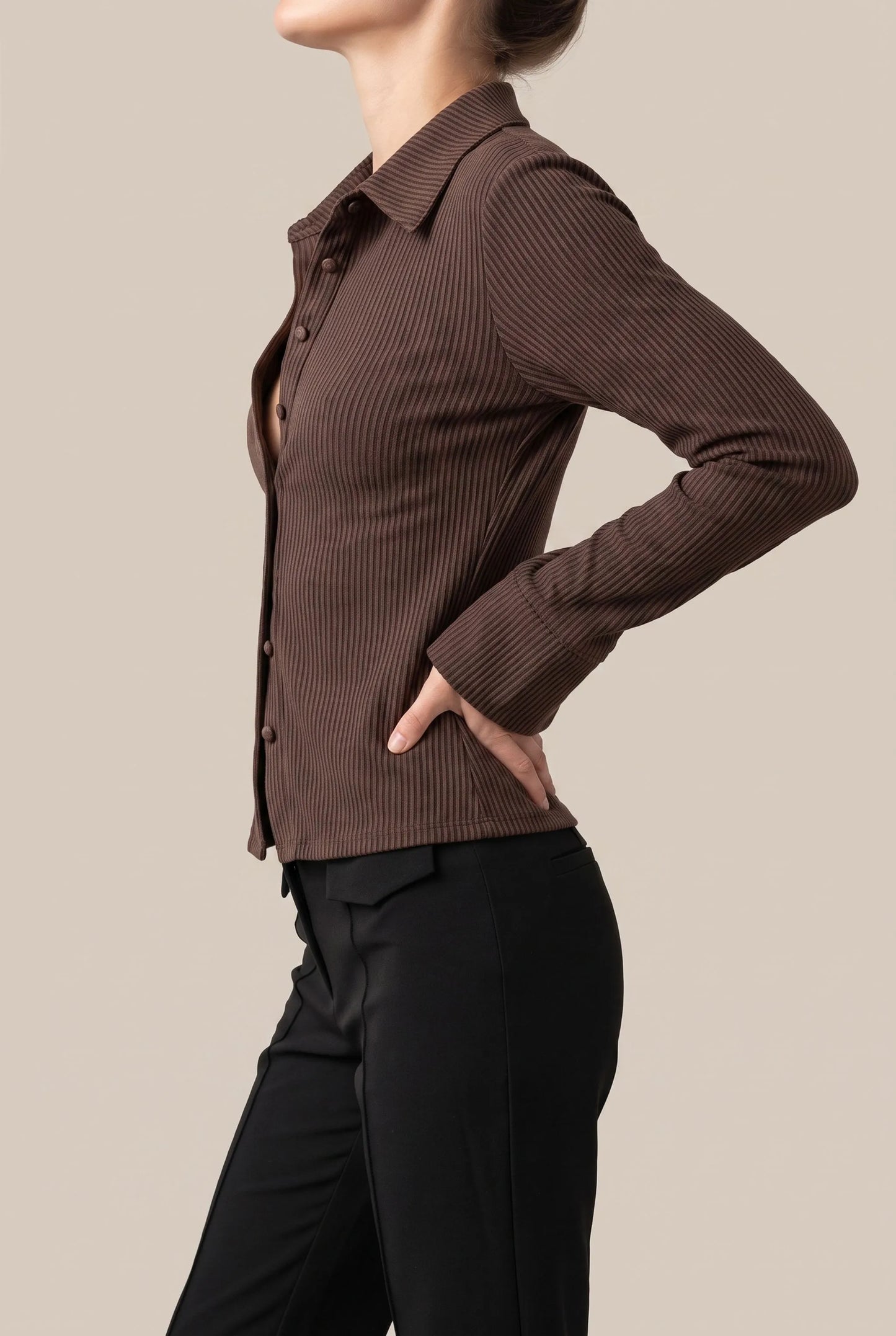 Vintora | Dopasowana Bluzka W Stylu Retro