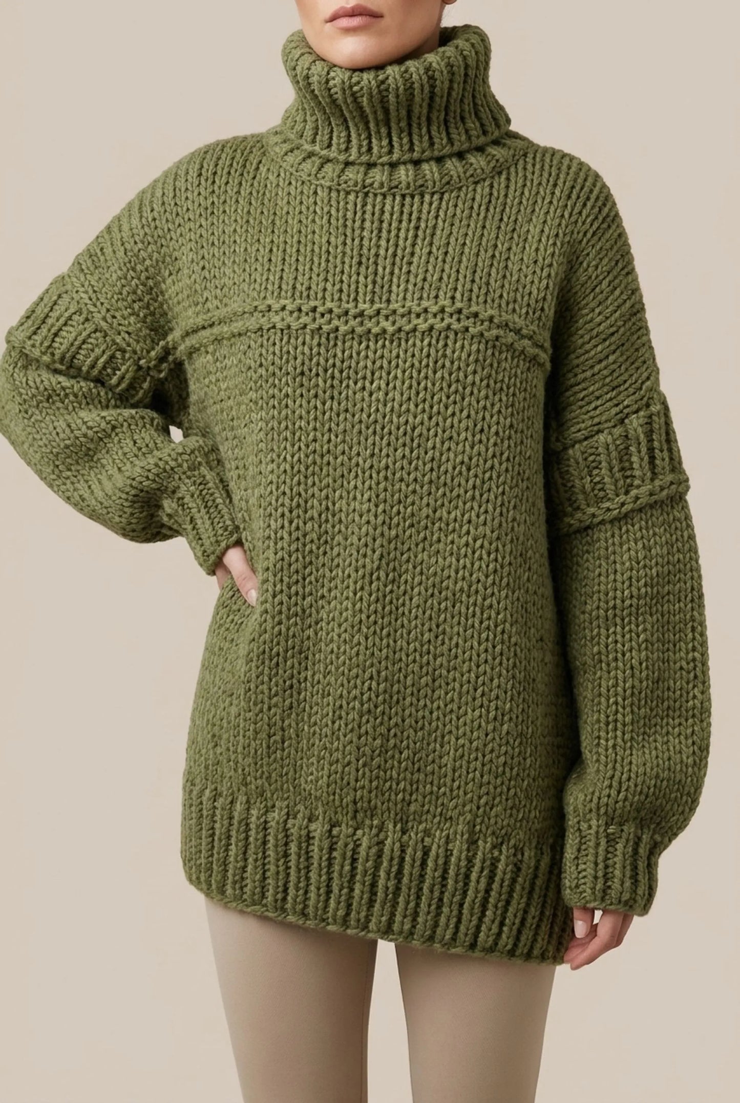 Vivera | Gruby Sweter Damski O Kroju Oversize